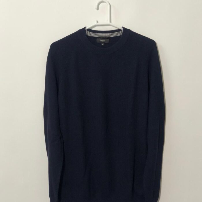NEXT BLUE PLAIN CREW NECK