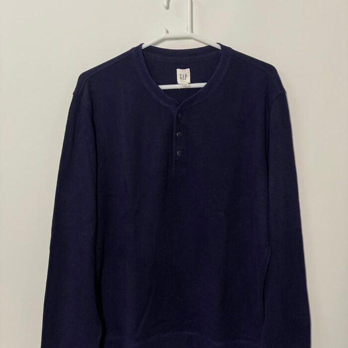 GAP NAVY BLUE PLAIN BAND COLLAR